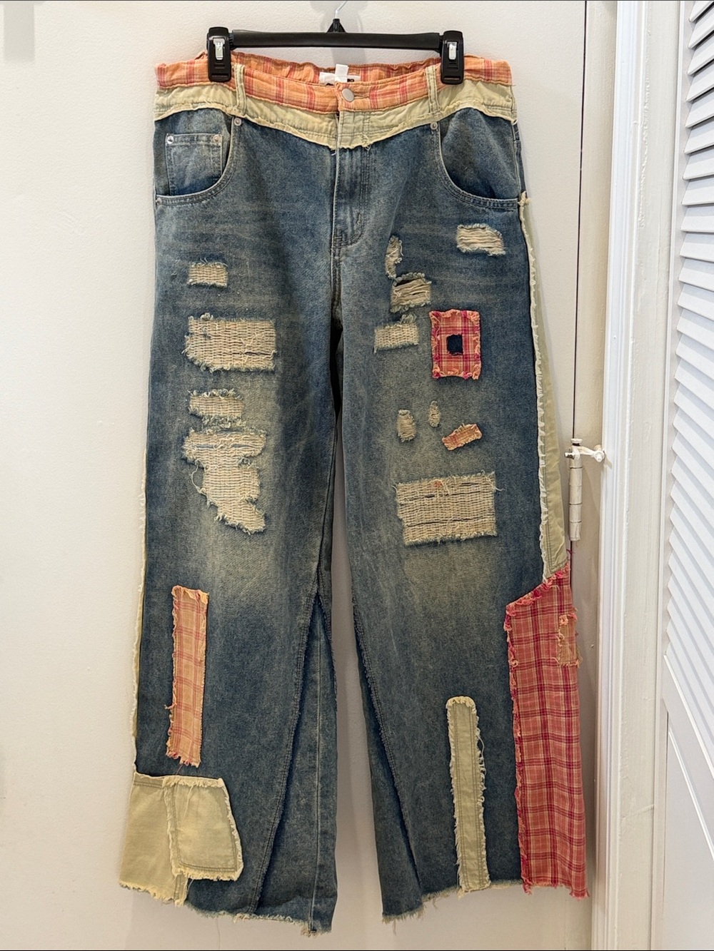 Oil & Hali Patchwork Flare Jeans